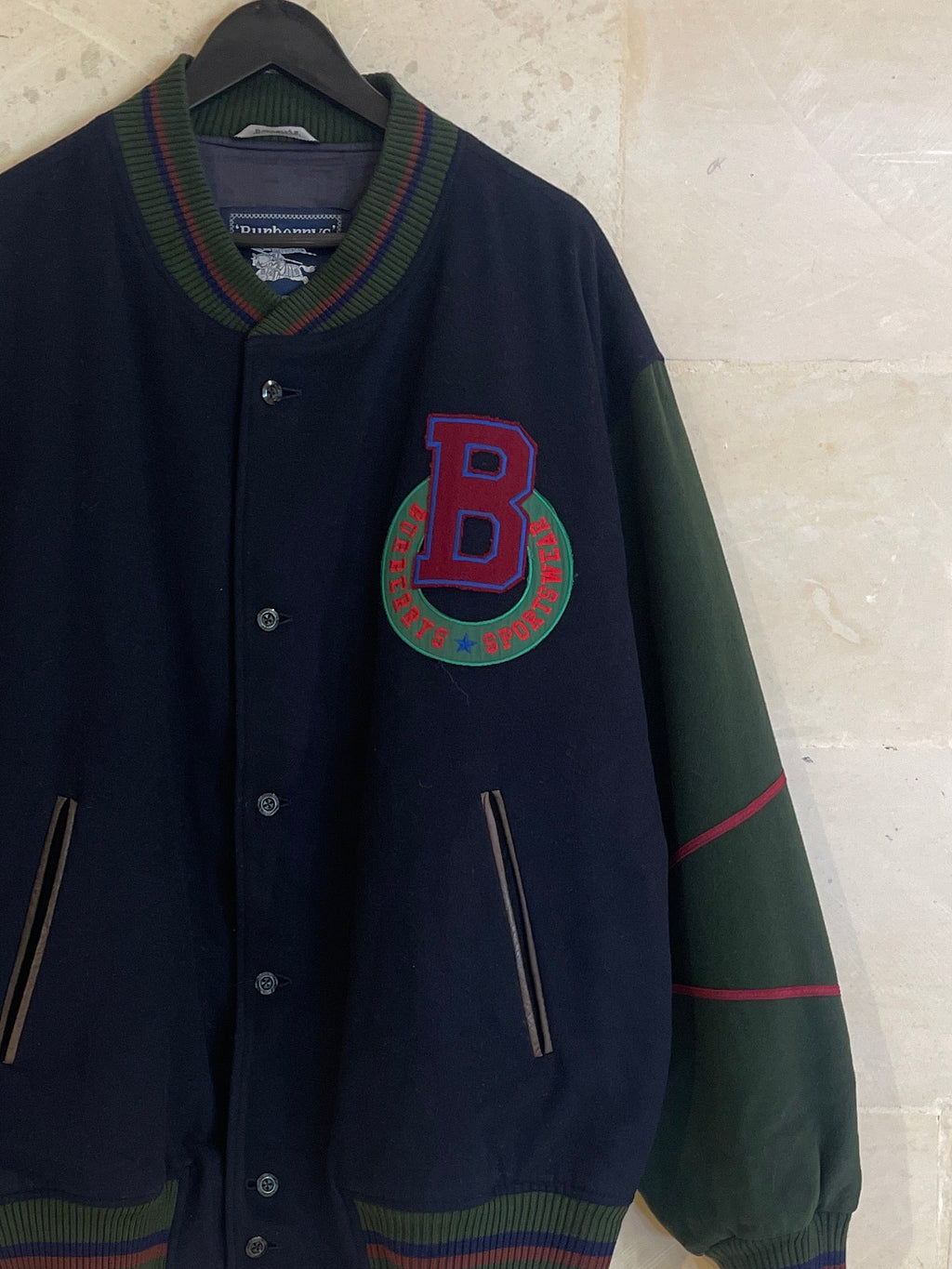 Vntg Burberrys Button Jacket (XL)