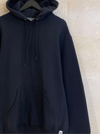 Vntg Russell Athletic Black Hoodie Jacket (Large)