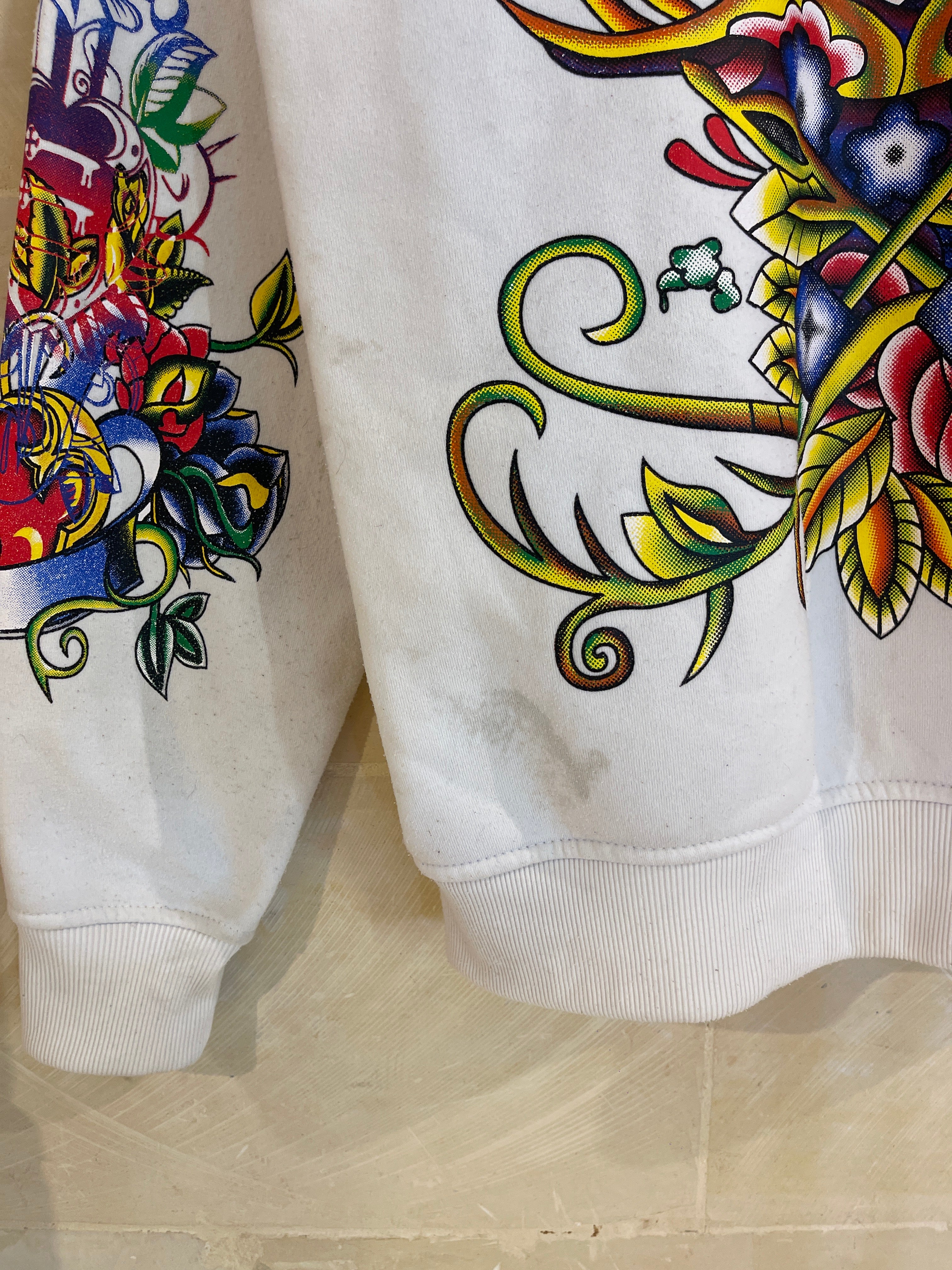 Y2K White Hoodie Jacket (Medium)*