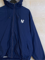 Vntg New York Yankees Hoodie Jacket (XL)/SS