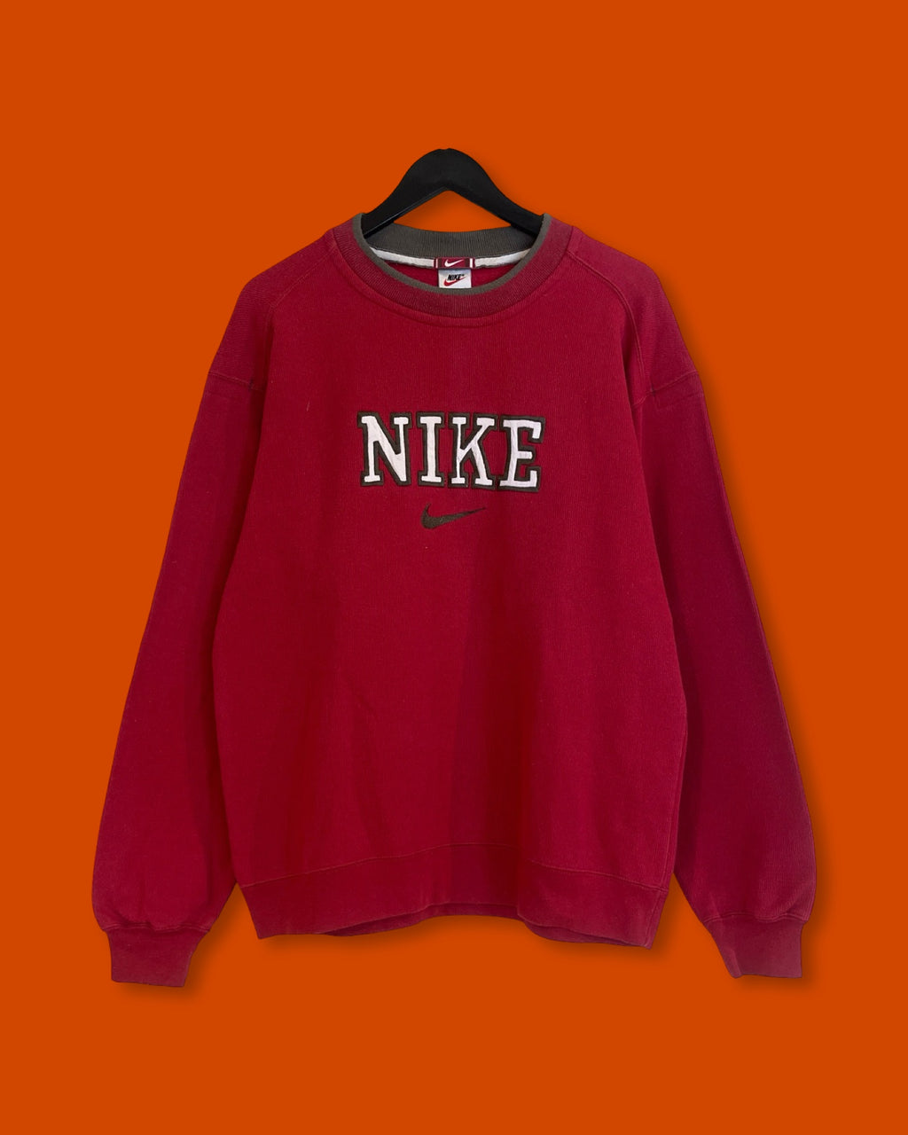 Vntg Nike Mid Spell Out Sweatshirt (Small)