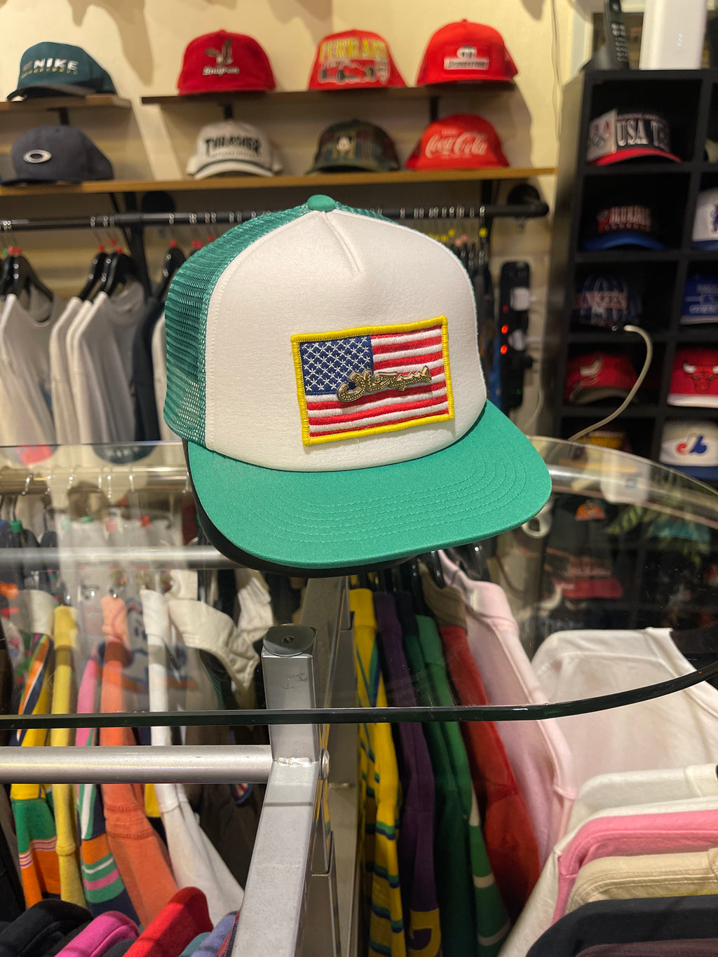 Supreme Arabic Green Trucker Cap
