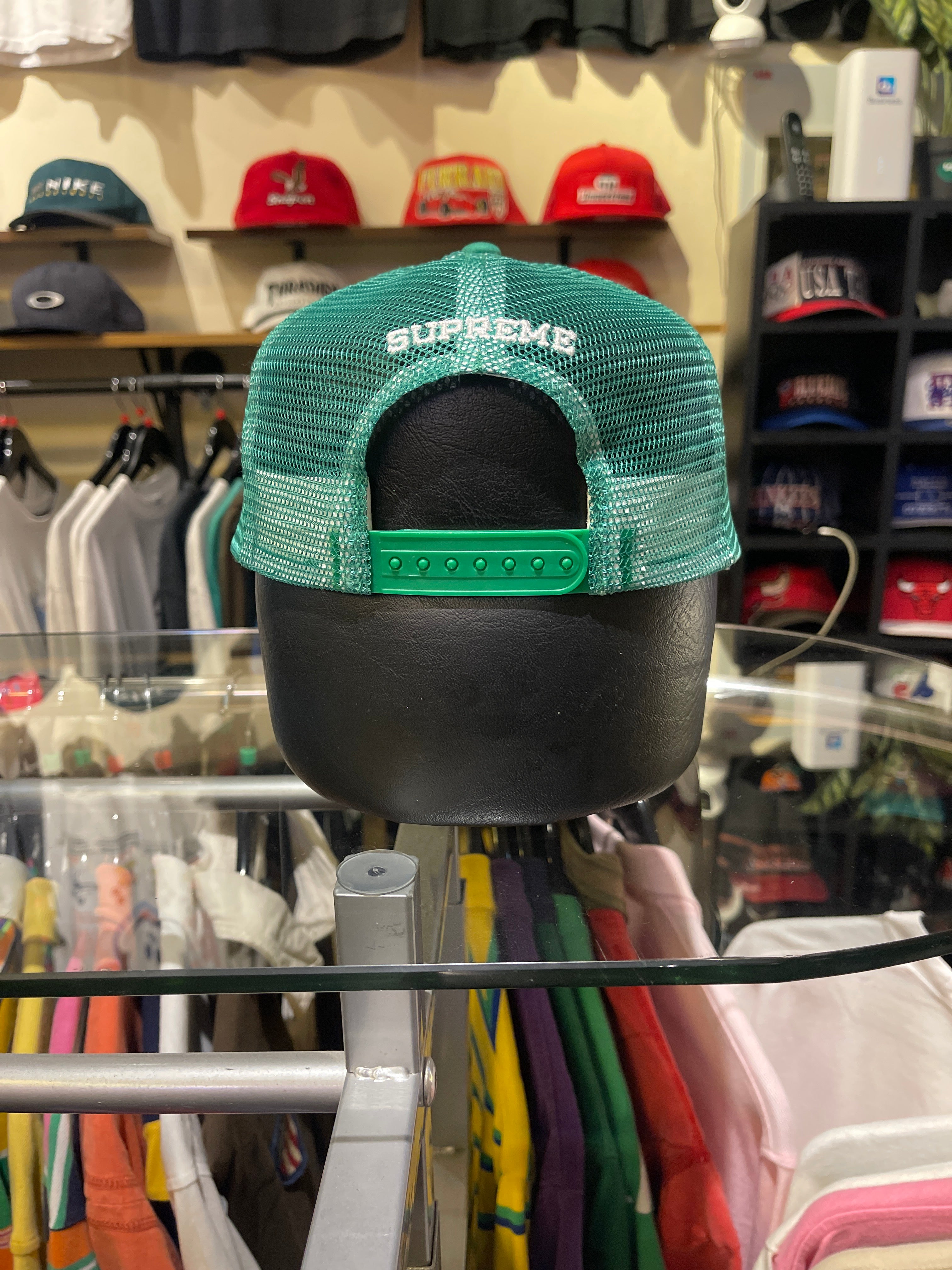 Supreme Arabic Green Trucker Cap