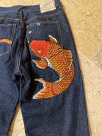 Evisu Koi Fish Denim Y2K Pants(28W-44L)