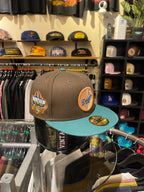 Brand New LA Dodgers Closed Cap Choco-Green (size 7 3/8)