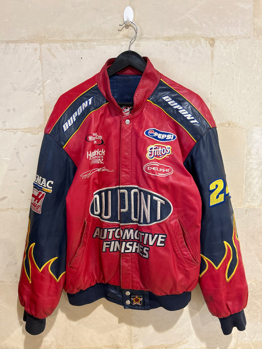 Vtg Chase Authentics Flames Racing Jacket (Medium)