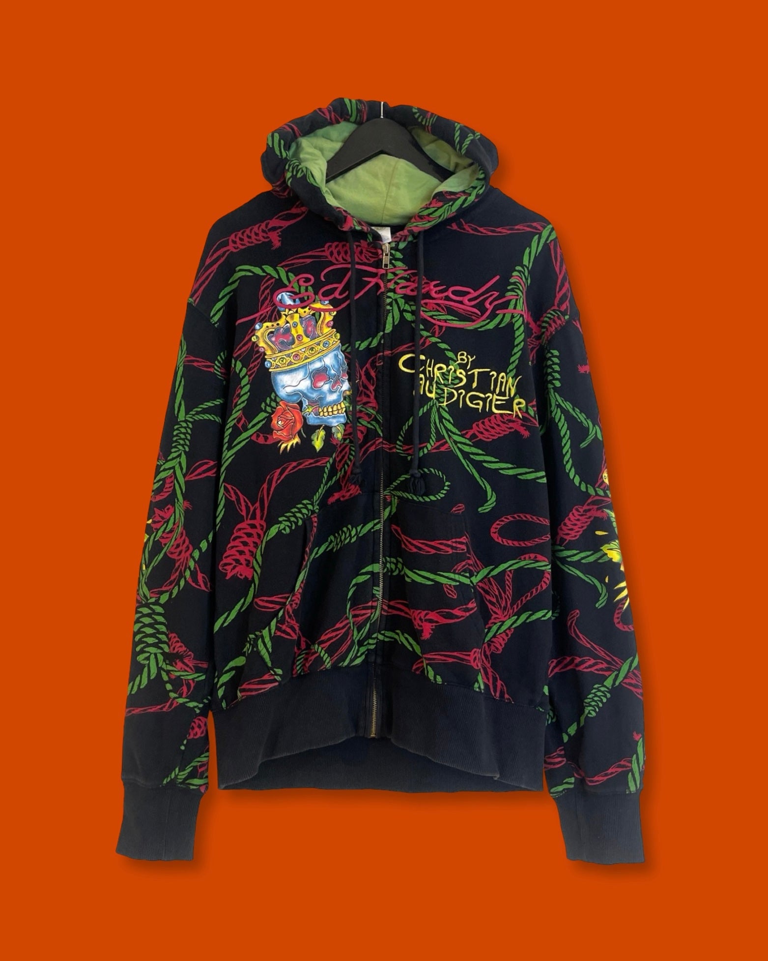 Ed Hardy Y2K Full Zip Hoodie Jacket (XXL)