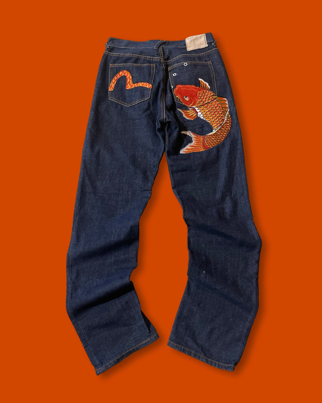 Evisu Koi Fish Denim Y2K Pants(28W-44L)
