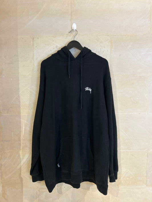 Stussy Embroidered Spellout Hoodie (XL)