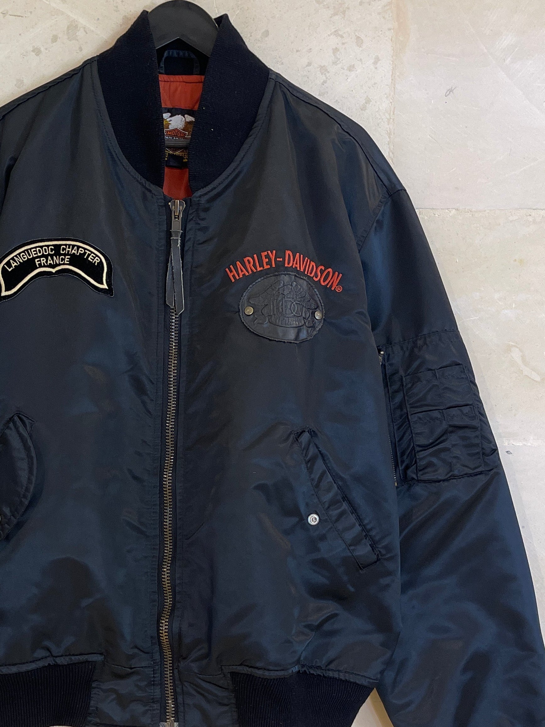 Vntg Harley Davidson Bomber Jacket (XL)