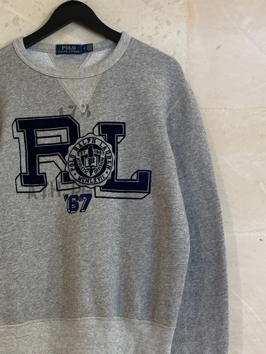 Ralph Lauren Polo Gray RL Sweatshirt (Medium)