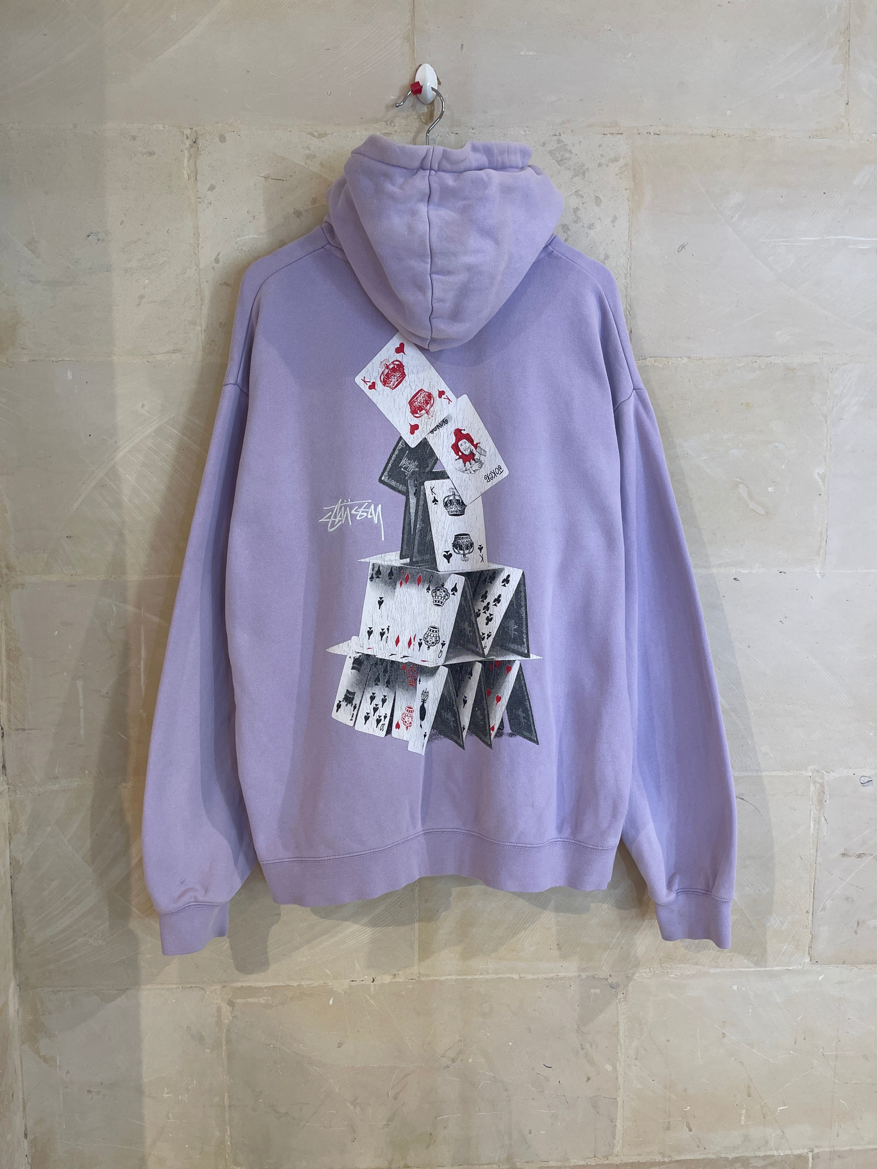 Stussy Play Cards Hoodie Jacket (Large)