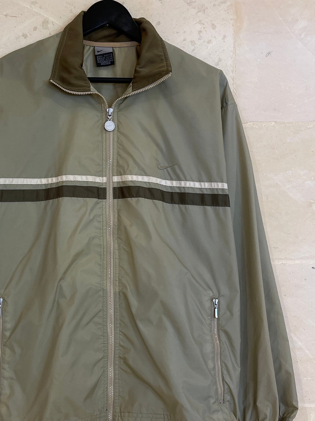 Vntg Nike Windbreaker Olive Jacket (Small)/ SS