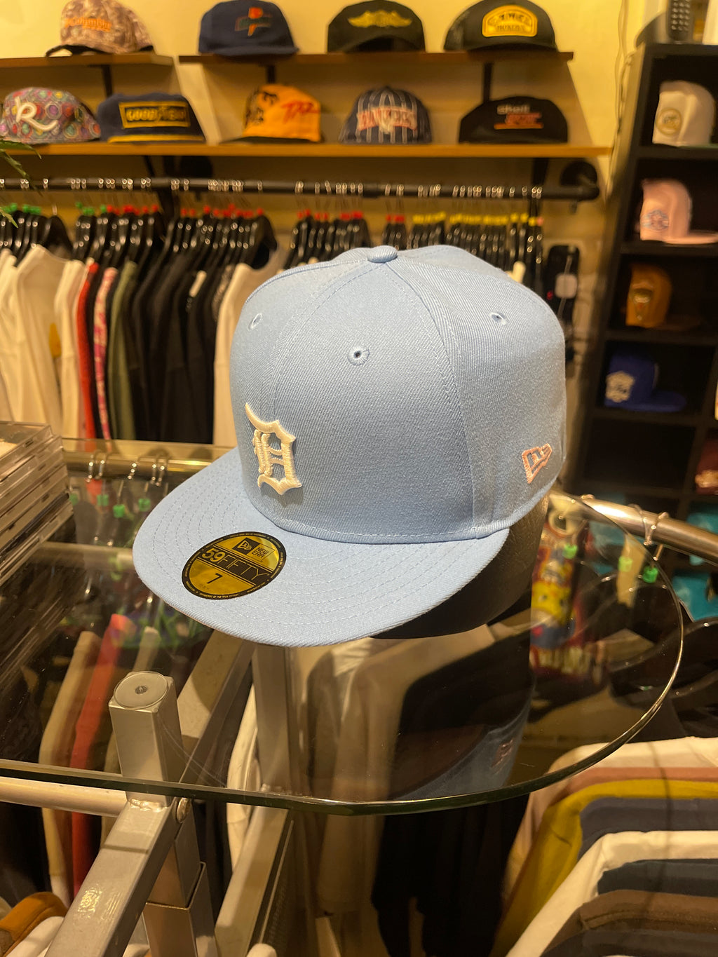 Brand New Detroit Closed Cap Powder-Blue (Size 7)