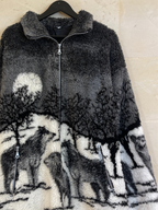 AOP Wolf Sherpa Jacket (XL)/ SS