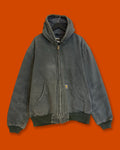 Carhartt Dark Green Hoodie Jacket (Large)