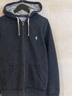Ralph Lauren Full Zip Black Hoodie Jacket (Medium)