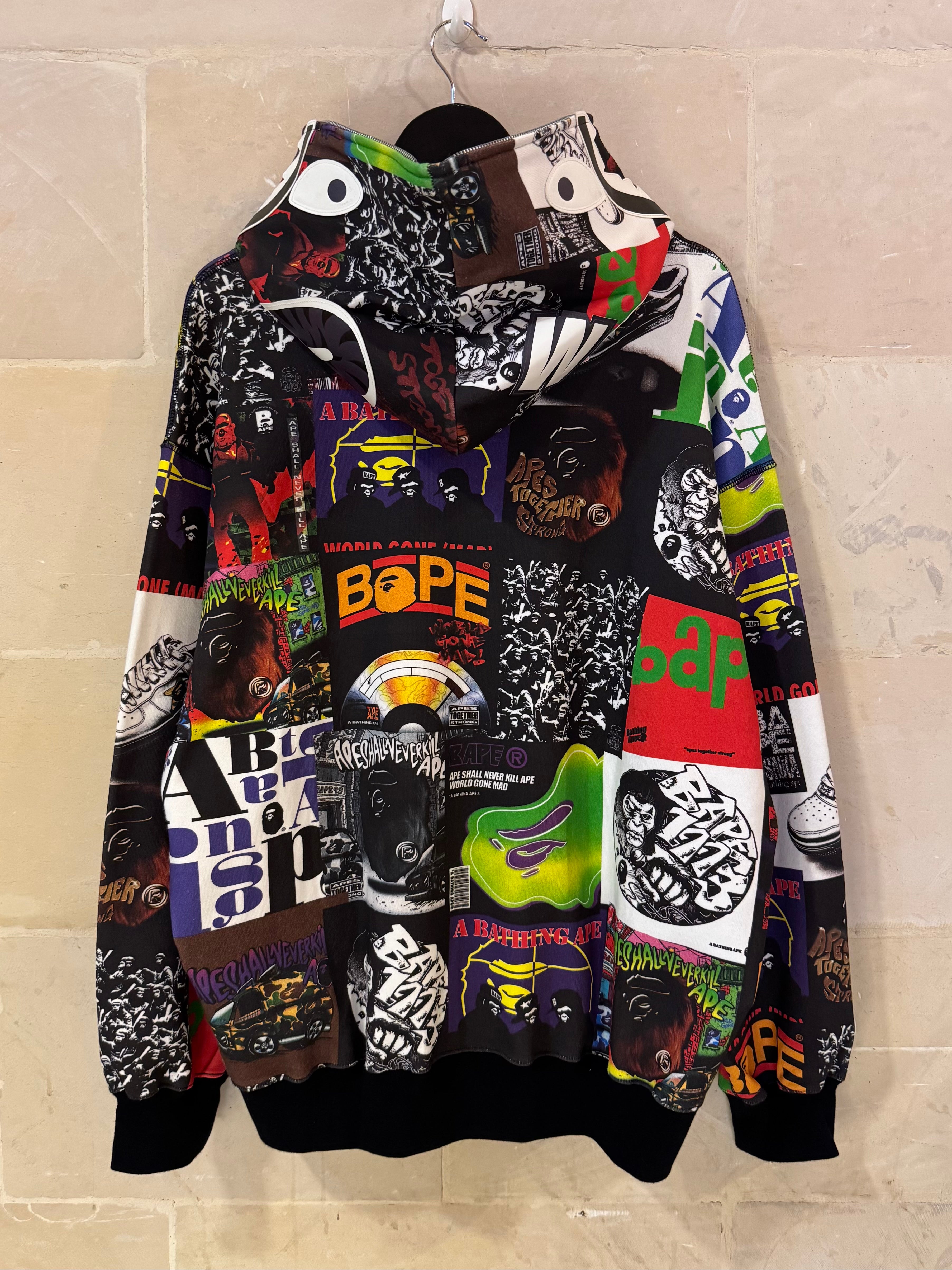 BAPE Album Multi Graphic Shark Hoodie (XL)  BRAND NEW/ Pull Out