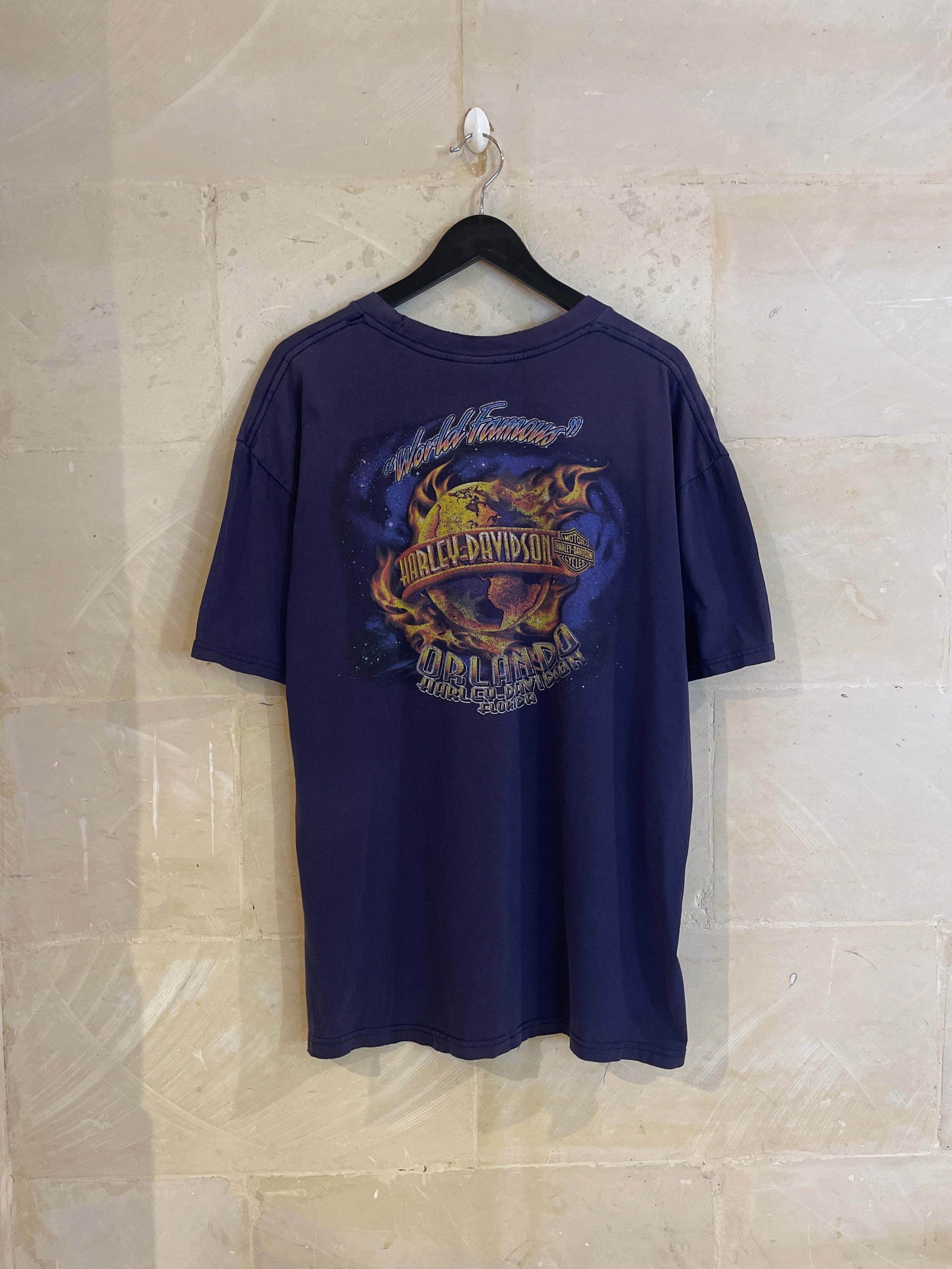 Harley Davidson Flame Tee (Fits Large)