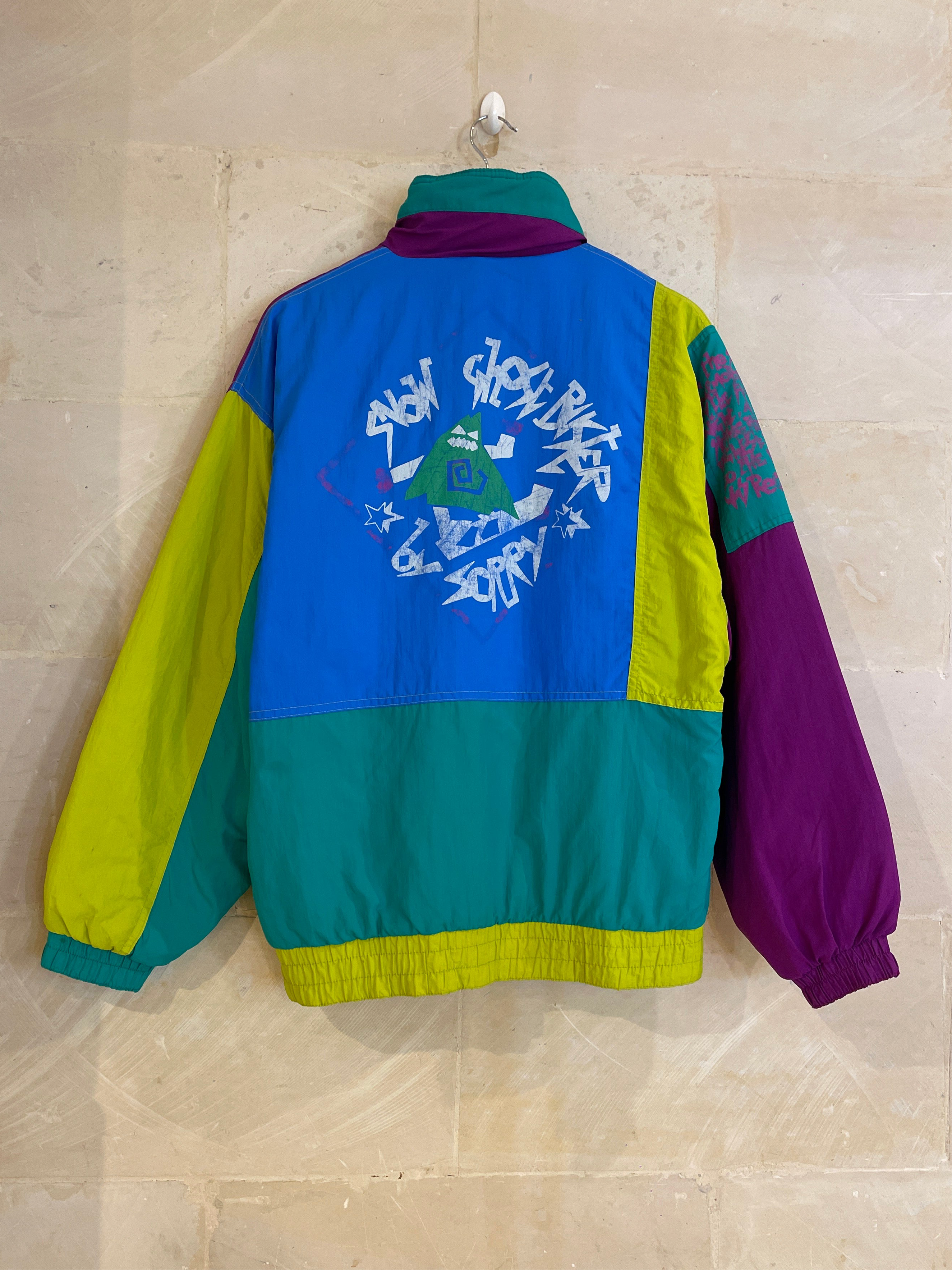Vntg Multi Color Jacket (Fits XL)*