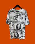 Vntg Dollar Bill AOP Tee (Fits Large)