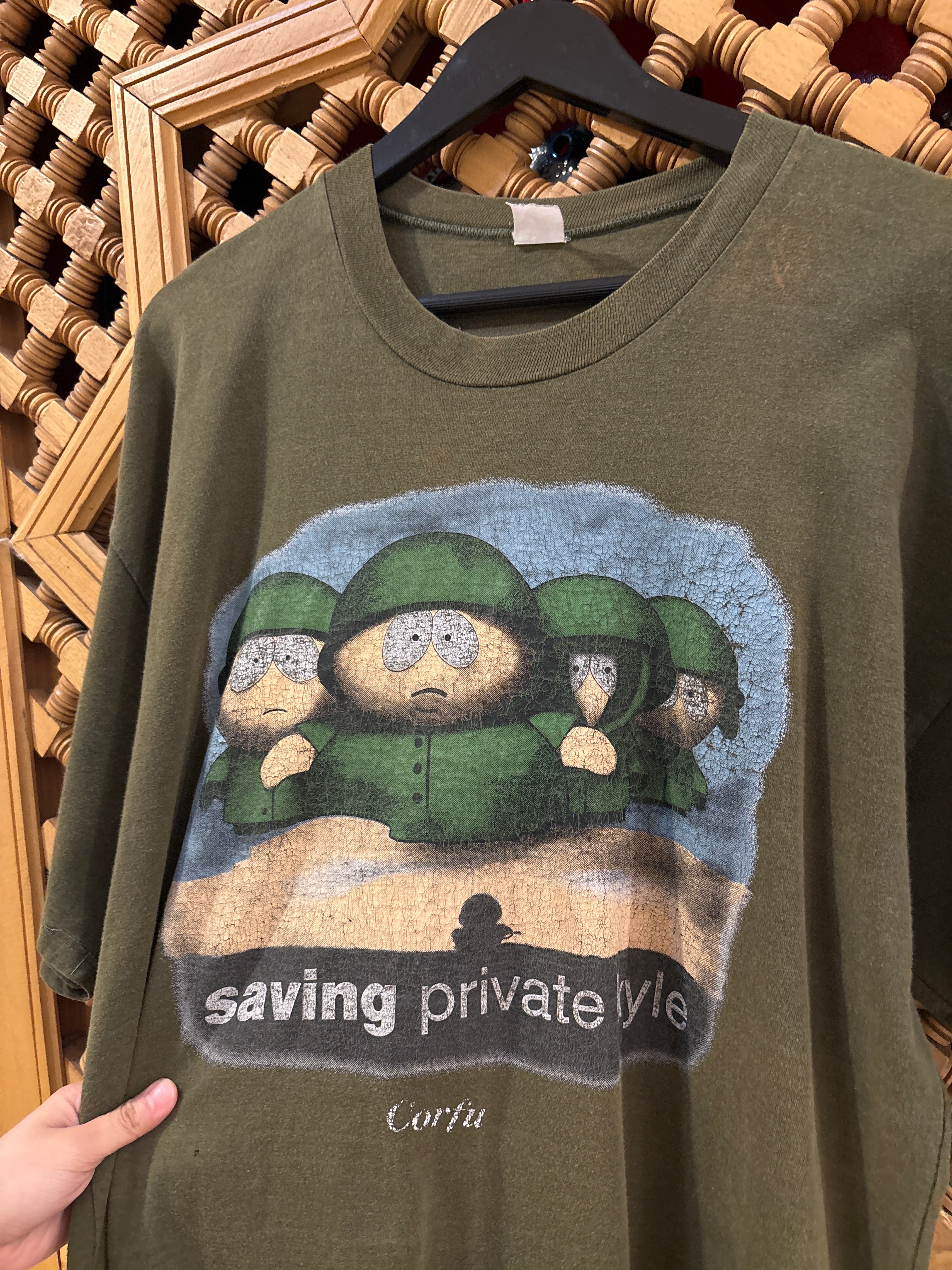 Vntg SouthPark Saving Private Ryan Parody Tee (Large)