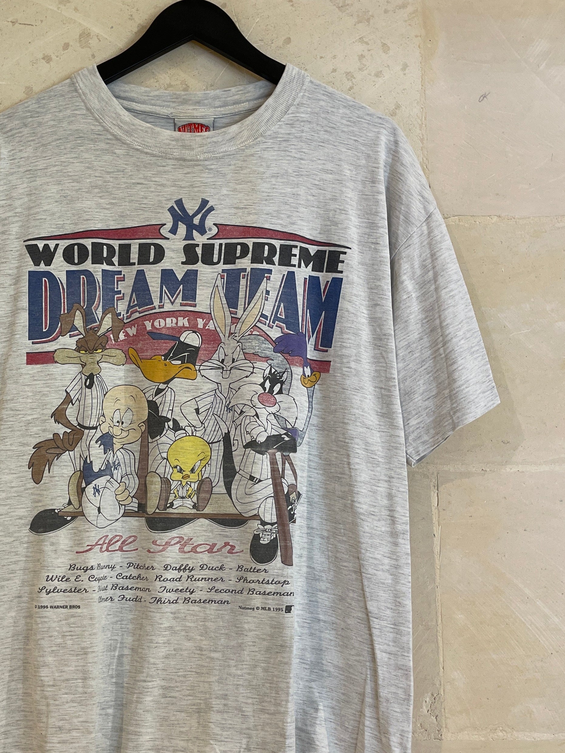Vntg 1995 MLB x Looney Tunes Squads Tee (Medium)