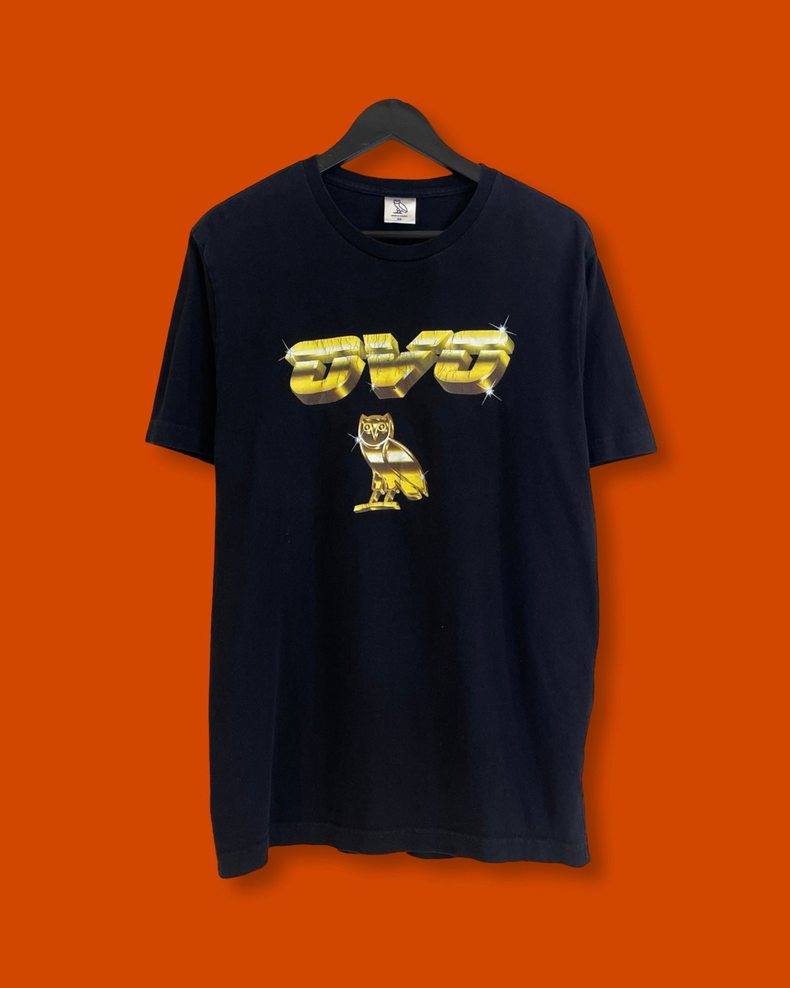 OVO Golden Owl Print Tee (fits Large)/SS