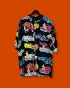 Vntg Lady In Car AOP Shirt (Large)