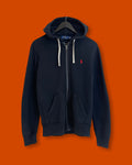 Ralph Lauren Full Zip Black Hoodie Jacket (Small)