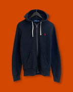 Ralph Lauren Full Zip Black Hoodie Jacket (Small)