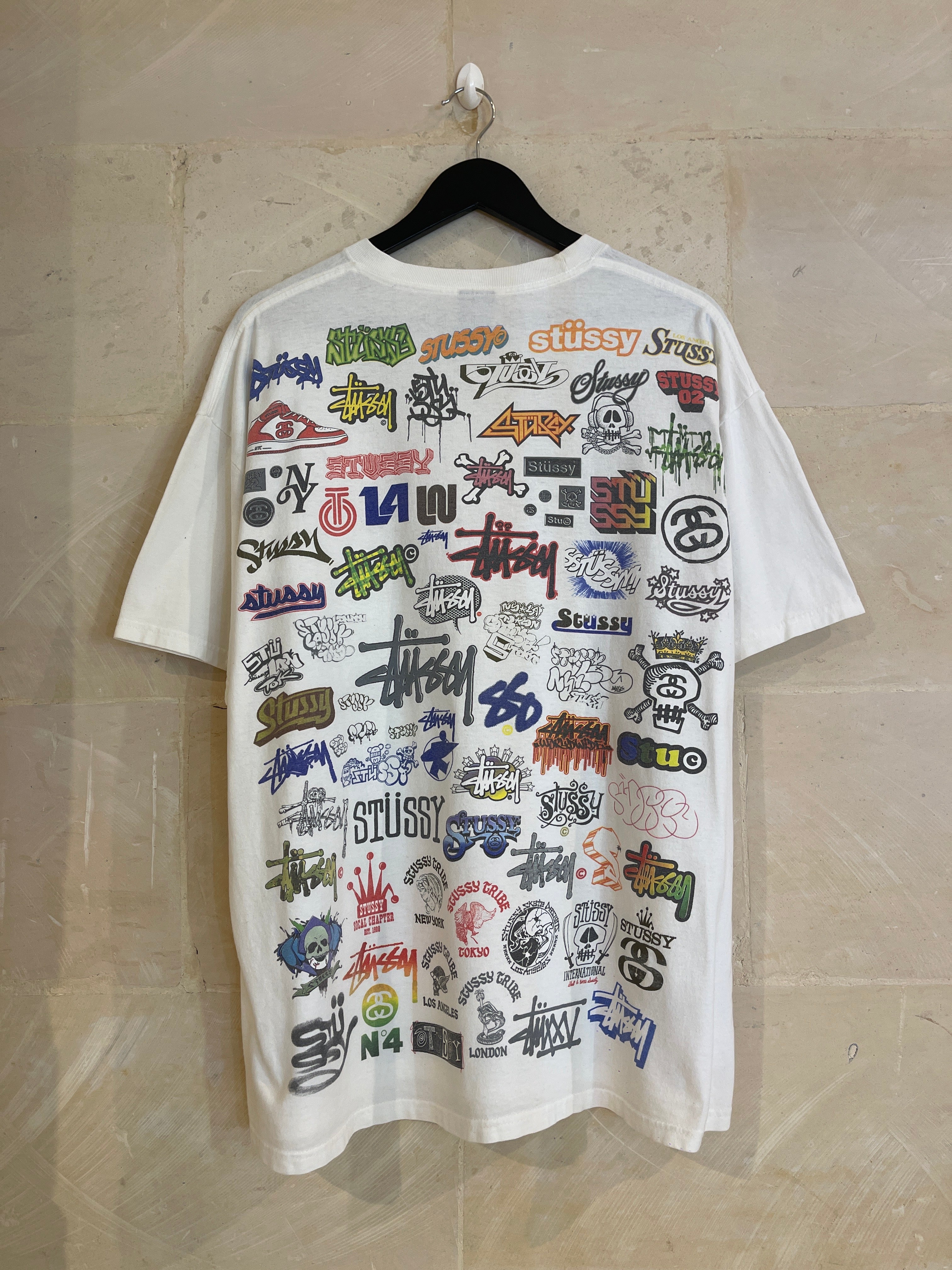 Vntg Stussy Logos Tee (XL)
