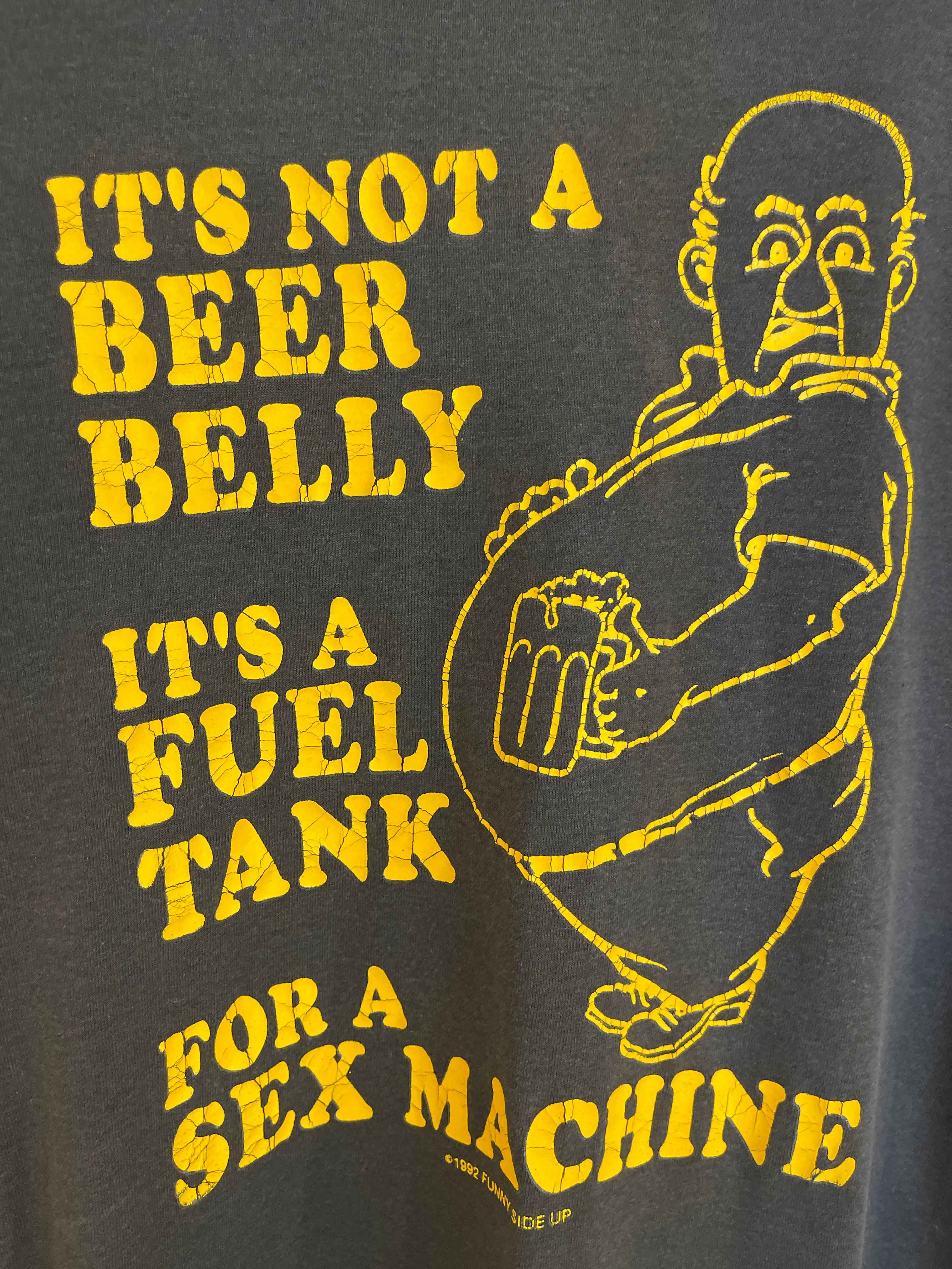 Vntg 1992 it’s Not A Beer Belly Tee (Large)