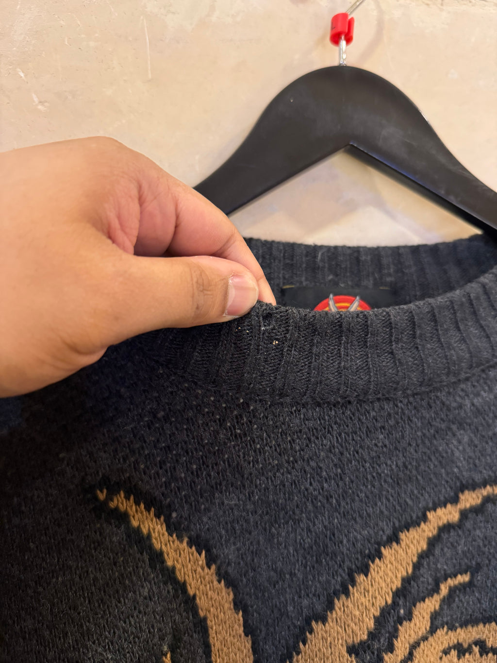 Vntg Big Face Taz Sweater (Large)