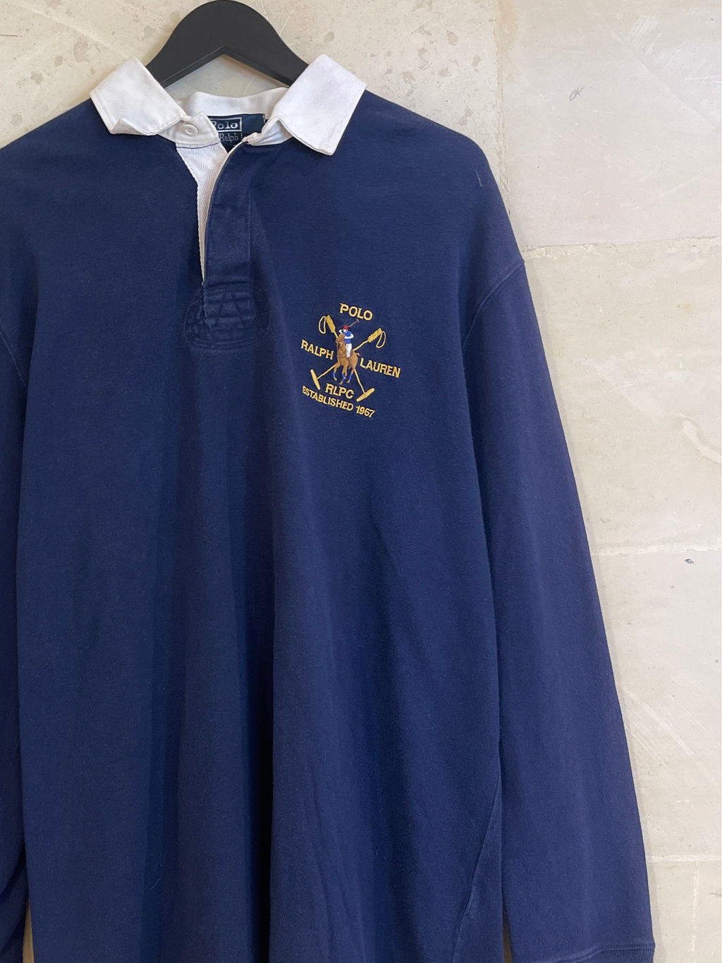 Vntg Ralph Lauren Rugby LS Polo RLPC (Large)*