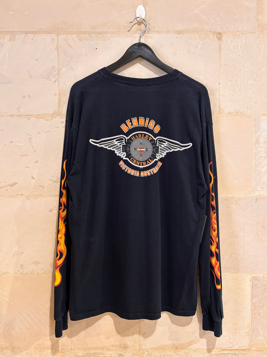 Harley Davidson Flames LS (Large)