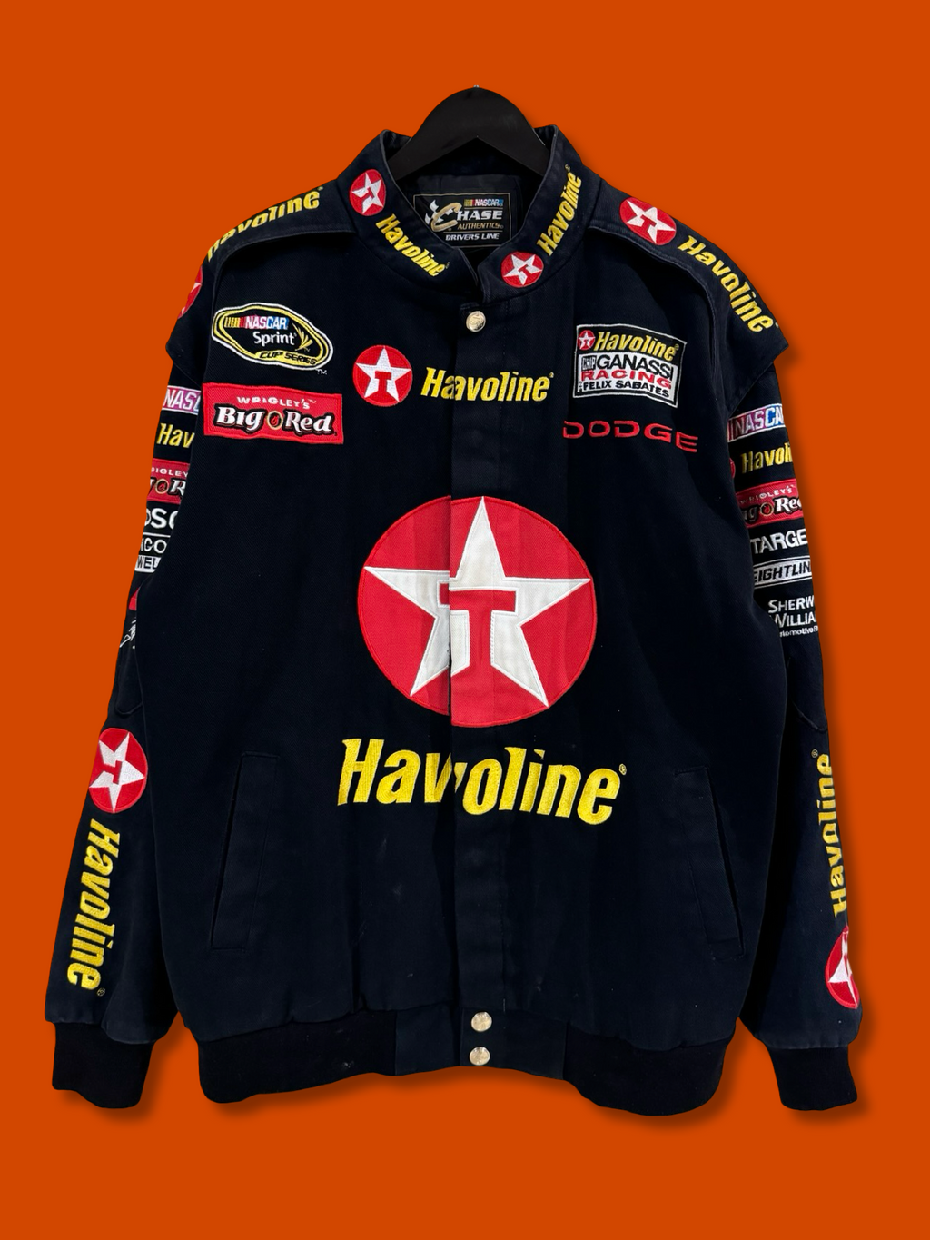 Vntg Havoline Flames Racing Jacket (Large)*