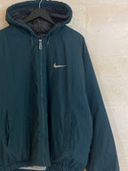 Vntg Nike Dark Green Full Zip Jacket (Medium)
