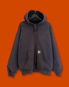 Carhartt Choco Brown Hoodie Jacket (Fits XL)