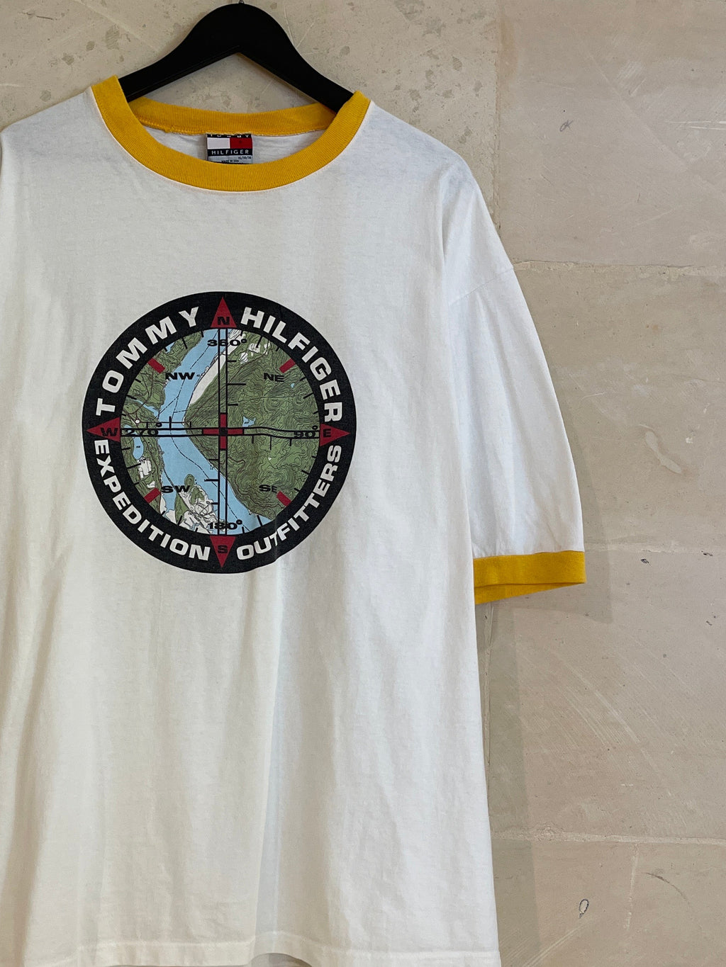 Vntg Tommy Hilfiger Ringer Tee (XL)