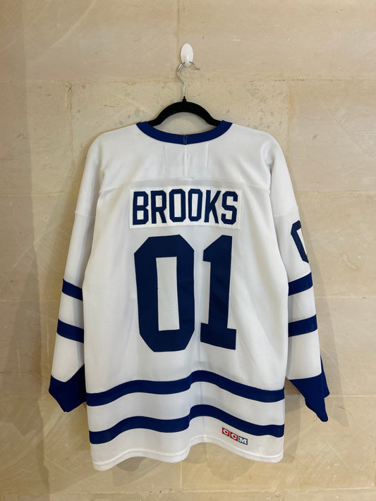 Vtg Toronto Maple Hockey Jersey (Medium) Removanle Stain