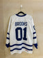 Vtg Toronto Maple Hockey Jersey (Medium) Removanle Stain