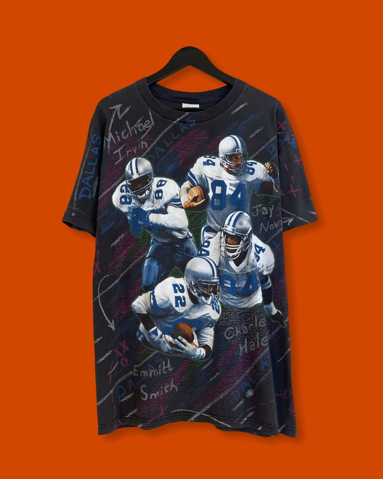 Vntg Dallas AOP Cowboys Tee (Large)