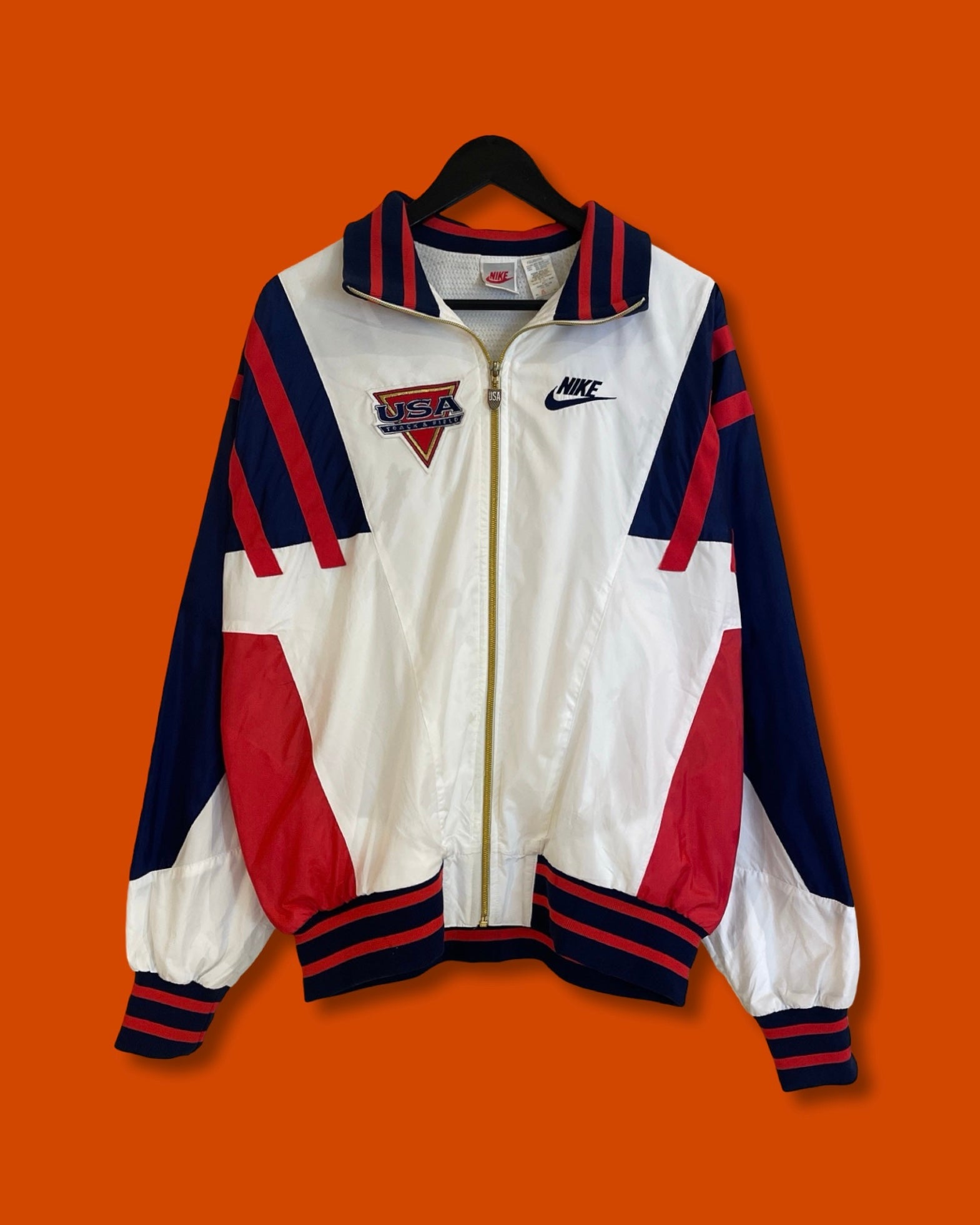 Vntg Nike USA Windbreaker Jacket (Large)