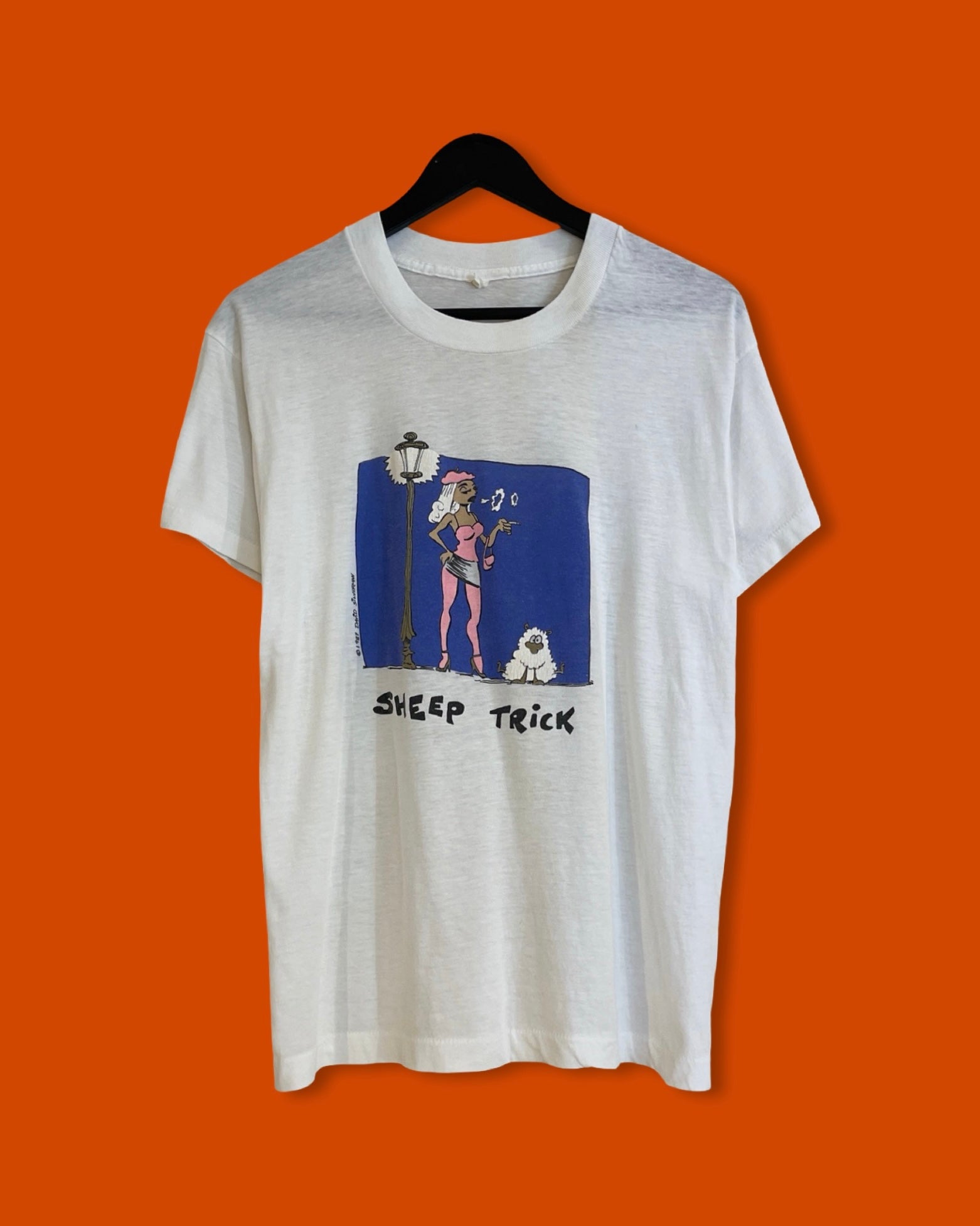Vntg 1987 Sheep Trick Tee (Fits Medium)
