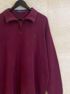 Ralph Lauren QZip Dark Maroon (XXL)