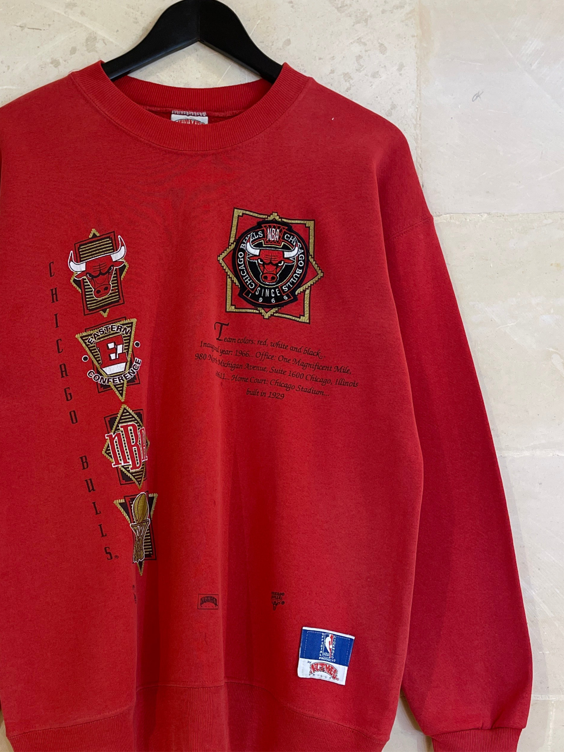 Vntg Chicago Bulls Sweatshirt Red (Medium) / SS