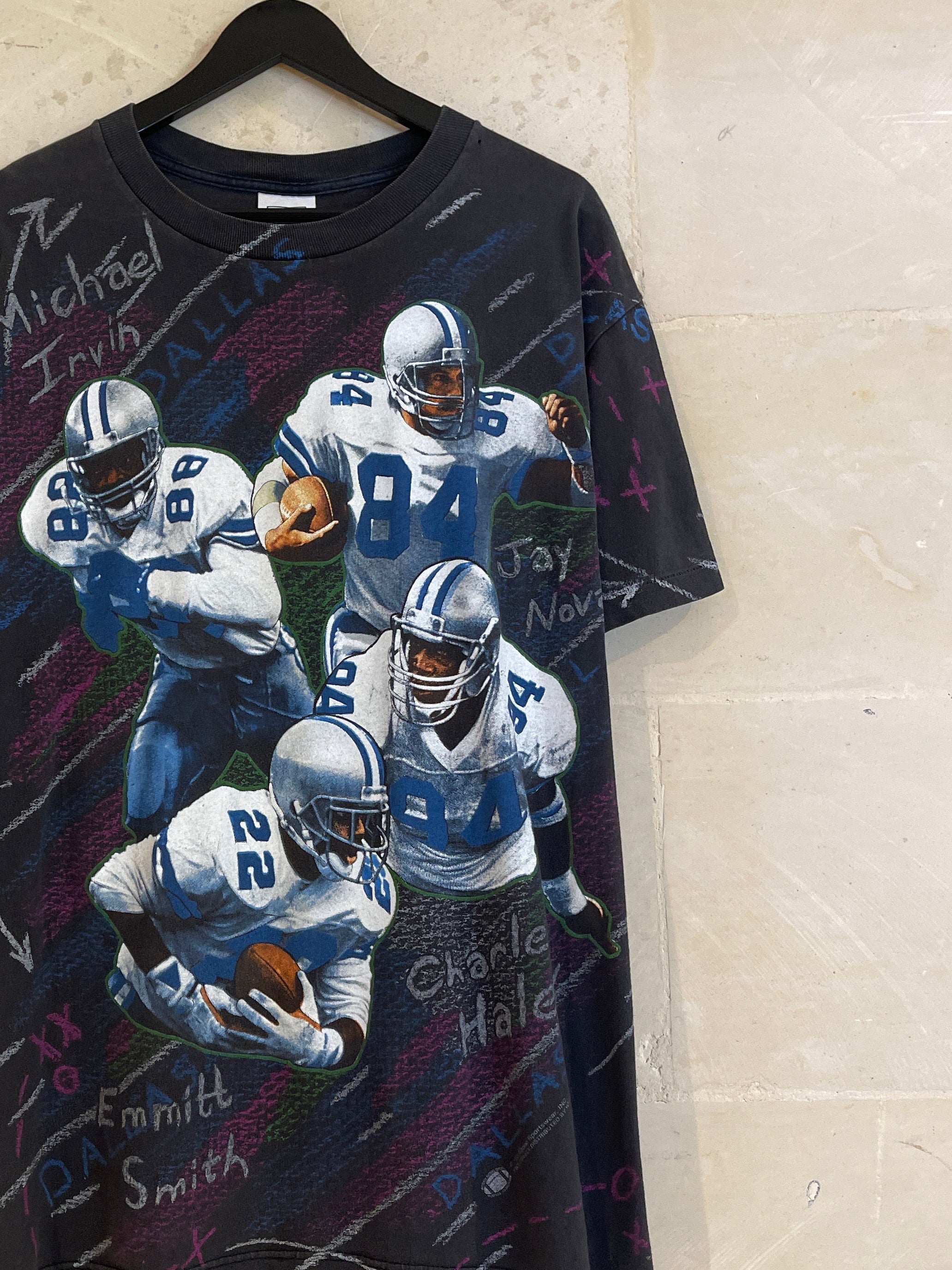 Vntg Dallas AOP Cowboys Tee (Large)