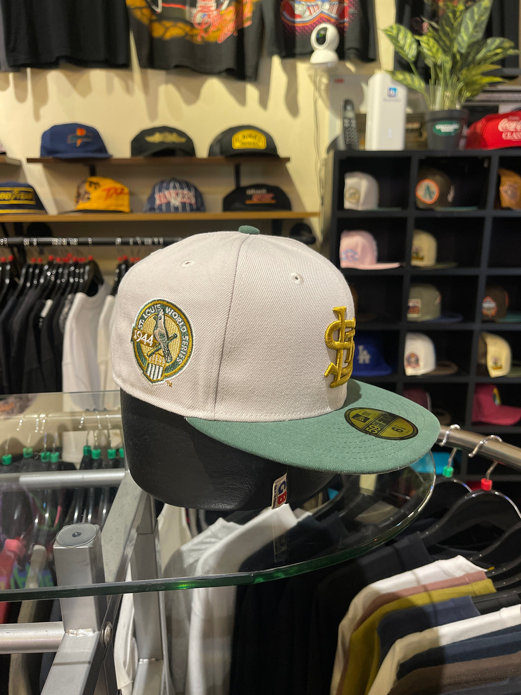 Brand New STL Closed Cap Gray-Green (Size 6 7/8)