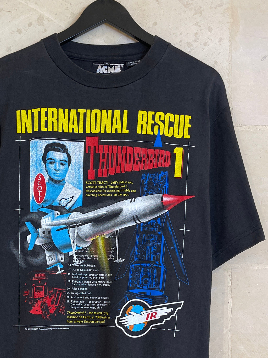 Vntg 1993 Thunderbirds Tee (XL)